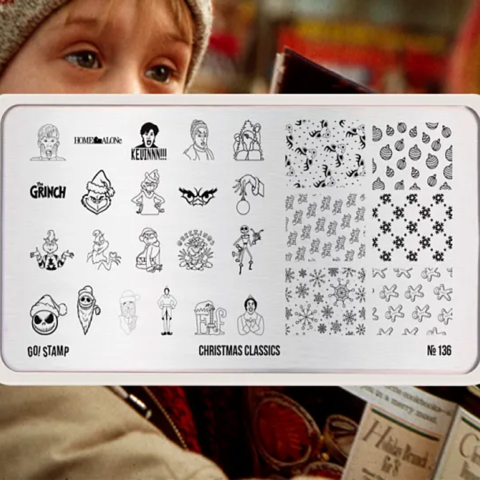 Go!Stamp! Stamping Plate - #136 Christmas Classics