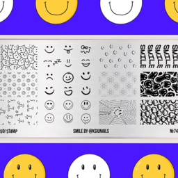 Go!Stamp! Пластина для стемпинга - №74 Smile by @ksiunails