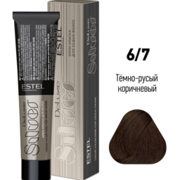 Estel DeLuxe Silver (series for gray hair) - Cream color 6/7 (60 ml)