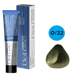 Estel DeLuxe Corrector - Крем-краска 0/22 (60 мл)