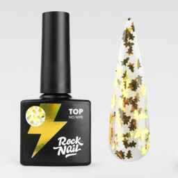 Топы с эффектами/матовые - RockNail Топ ELKA Golden Lights